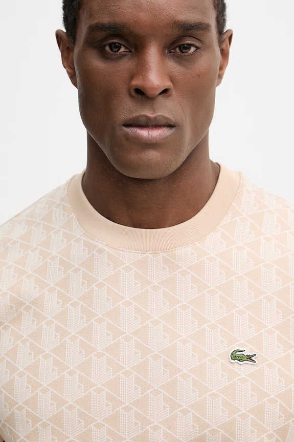 Lacoste T-shirt męski beżowy TH1197