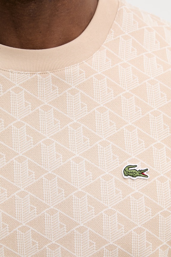 Lacoste T-shirt męski TH1197 beżowy