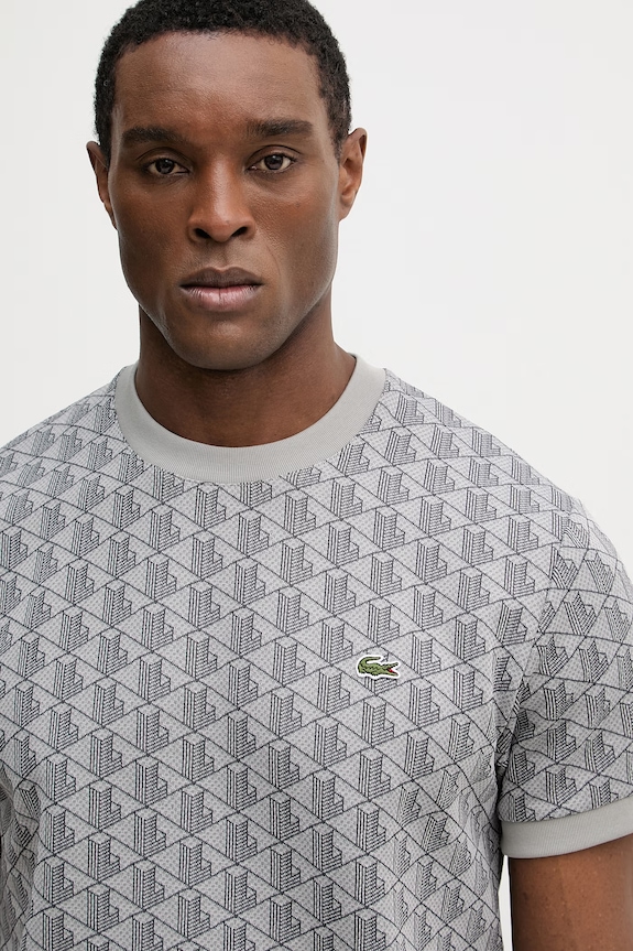 Odzież Lacoste T-shirt męski TH1197 szary