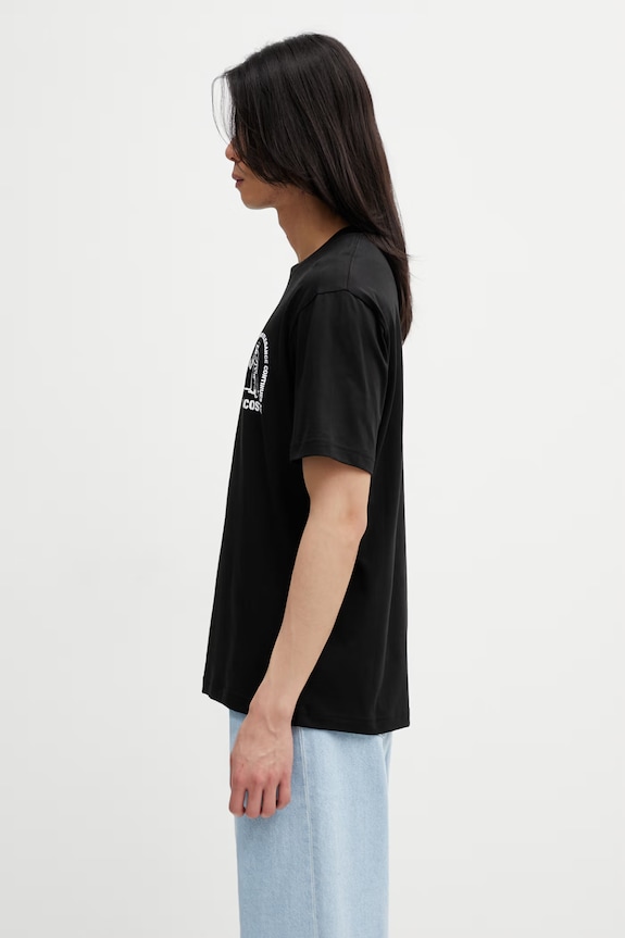 Lacoste T-shirt bawełniany męski TH1433 czarny SS26