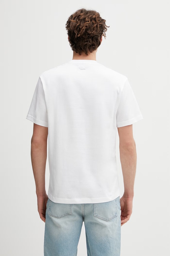 Abbigliamento Lacoste t-shirt in cotone TH1716 bianco