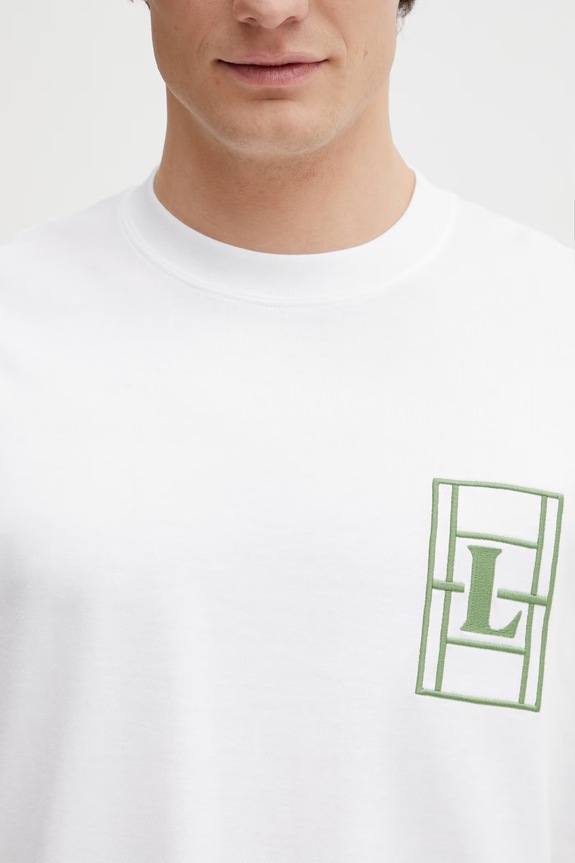 Lacoste t-shirt in cotone bianco TH1716