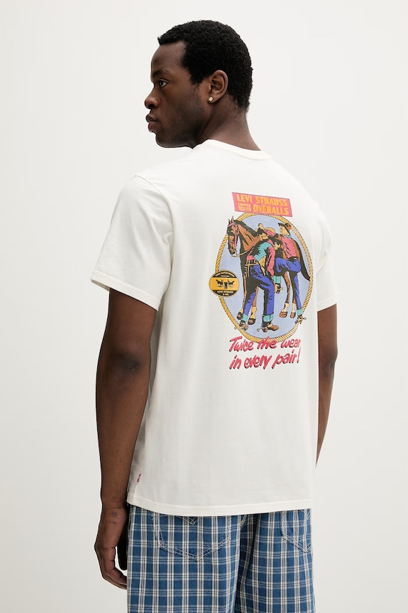 Levi's Tricou bărbați din bumbac SS RELAXED FIT bej 16143.2372