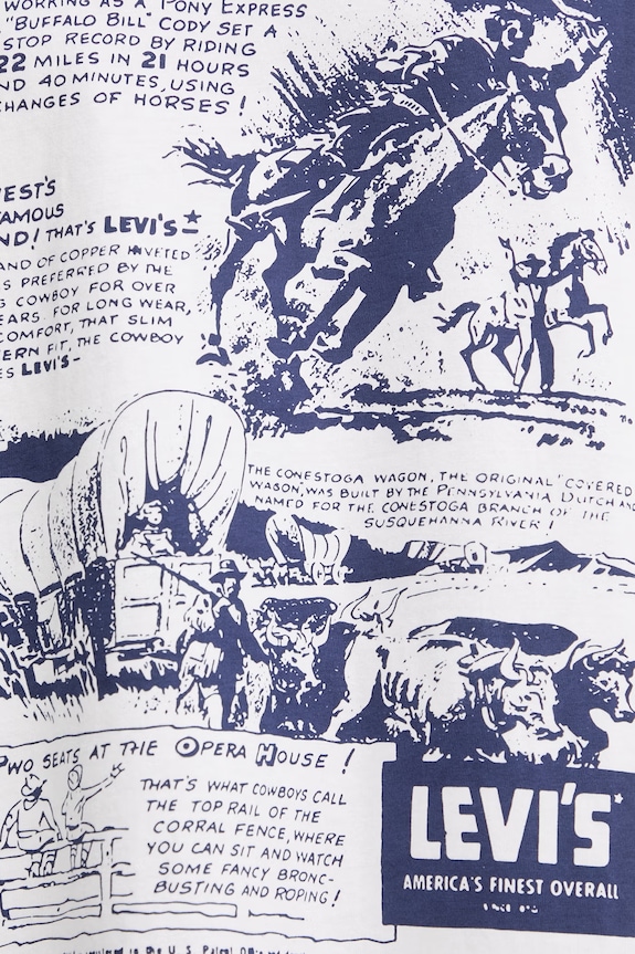 Βαμβακερό μπλουζάκι Levi's SS RELAXED FIT 16143.2447 λευκό