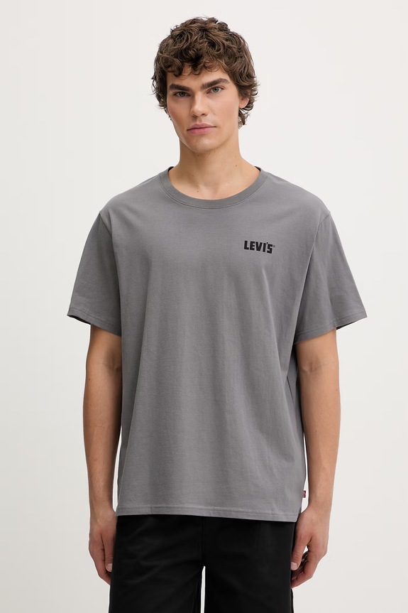 Ρούχα Βαμβακερό μπλουζάκι Levi's SS RELAXED FIT 16143.2496 γκρί