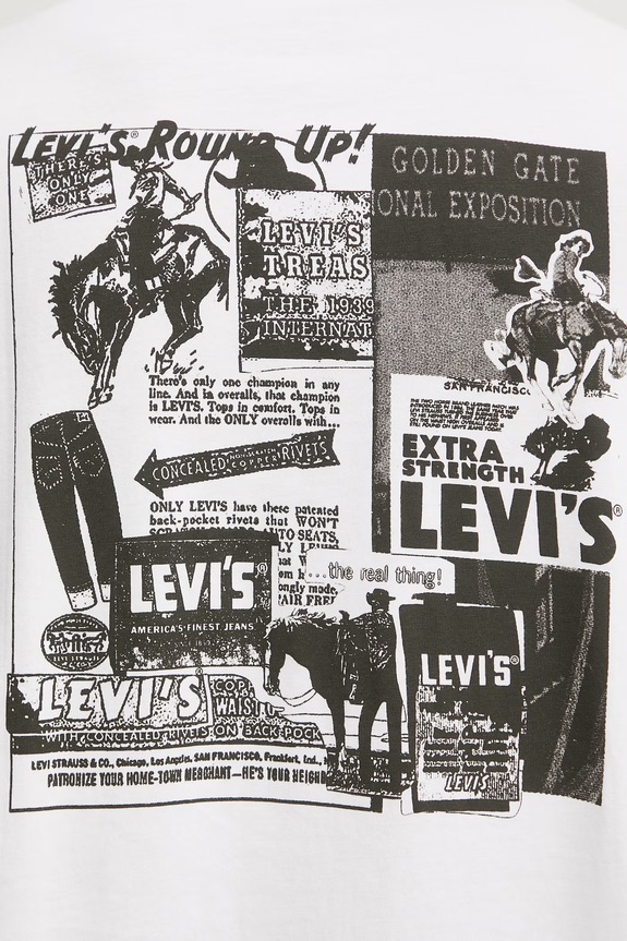 Levi's t-shirt bawełniany VINTAGE FIT GRAPHIC 87373.0394 biały