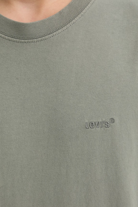 Βαμβακερό μπλουζάκι Levi's RED TAB VINTAGE A0637.0189 πράσινο