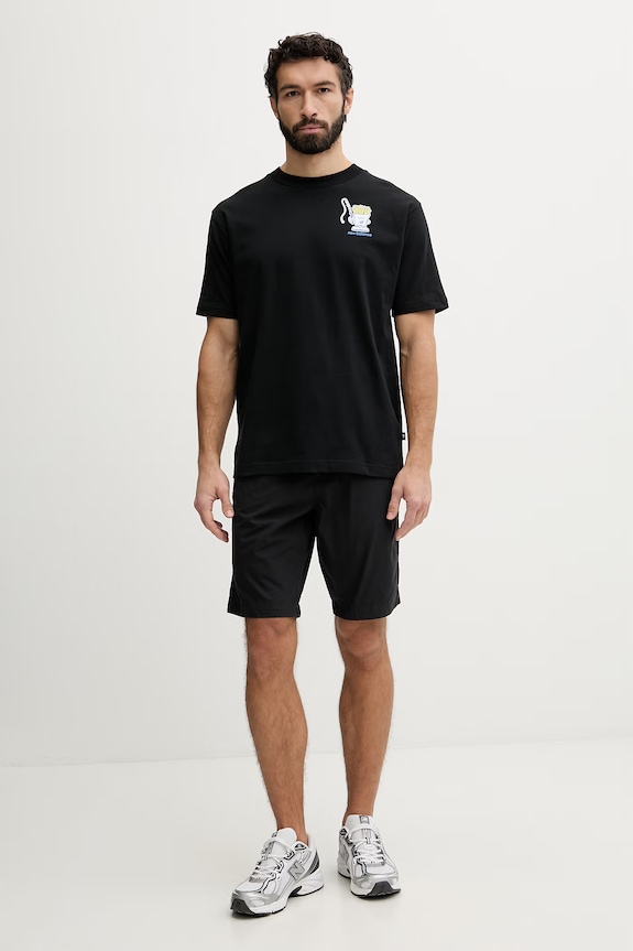 New Balance t-shirt męski bawełniany Fish and Chips MT61I5BMBK czarny SS26