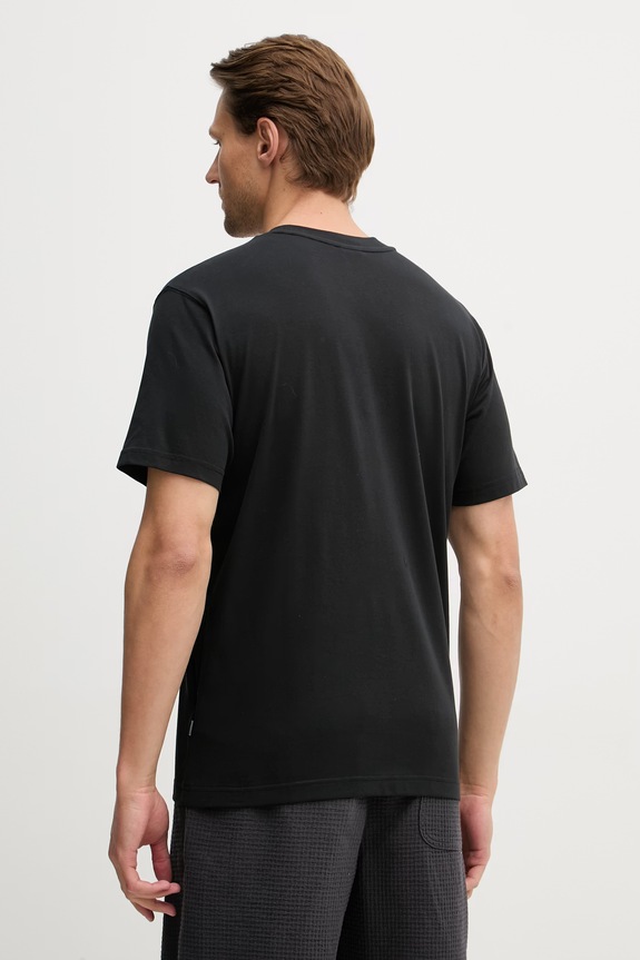 Odzież New Balance T-shirt męski z bawełną NYC City Run MT61018IBK czarny