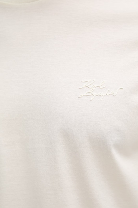 Karl Lagerfeld majica za muškarce od pamuka 562200.755003 bež