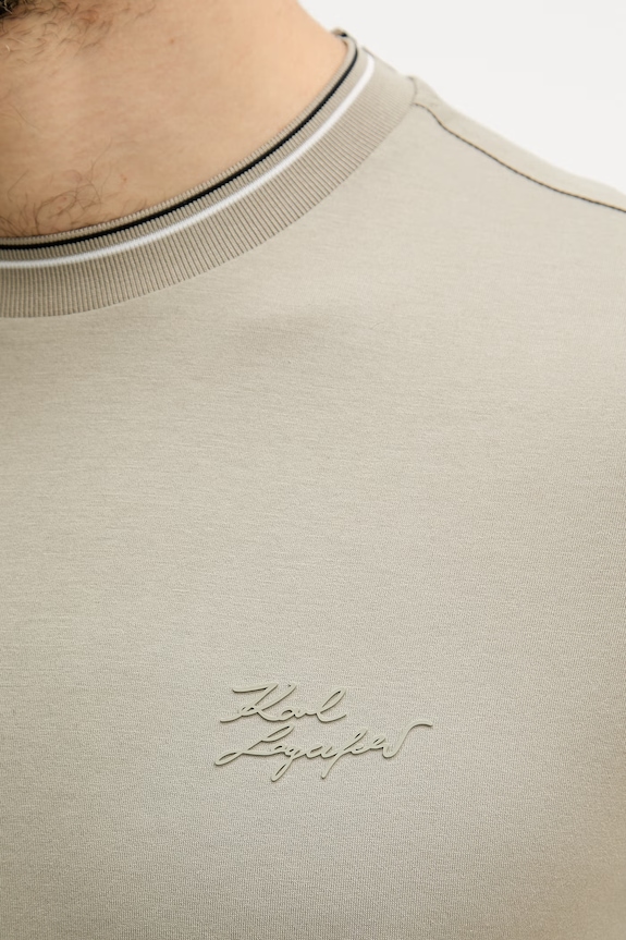 Karl Lagerfeld férfi pamut póló 562200.755003 zöld
