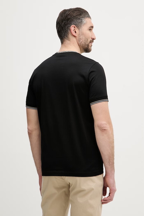 Ρούχα Karl Lagerfeld T-shirt ανδρικό βαμβακερό 562200.755003 μαύρο
