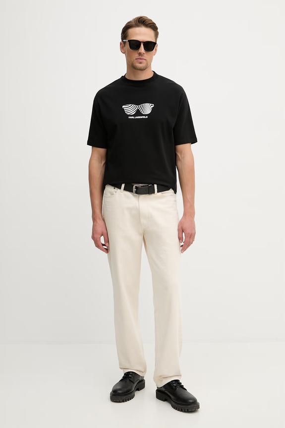 Karl Lagerfeld t-shirt 562221.755131 fekete SS26
