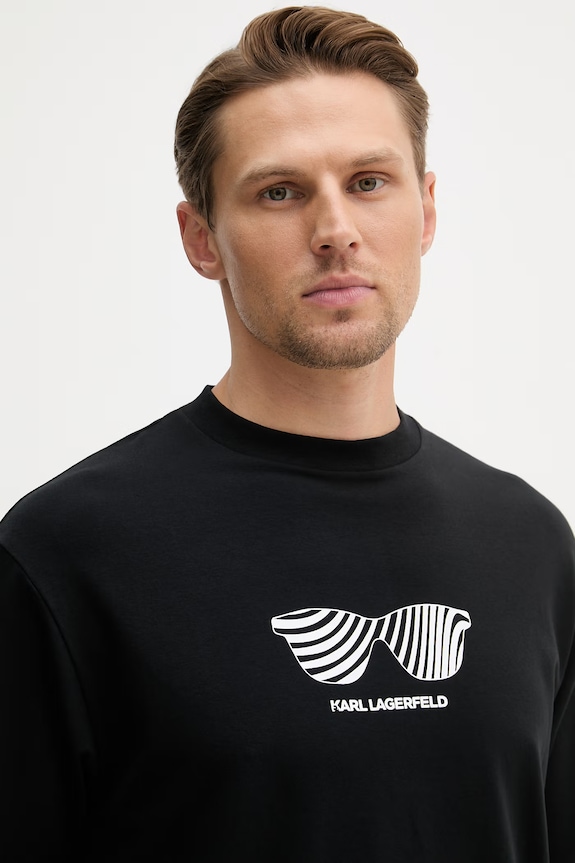 Karl Lagerfeld t-shirt fekete 562221.755131