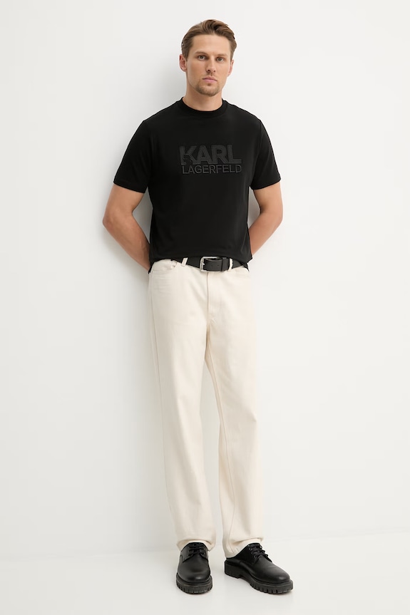 Karl Lagerfeld t-shirt 562221.755035 fekete SS26