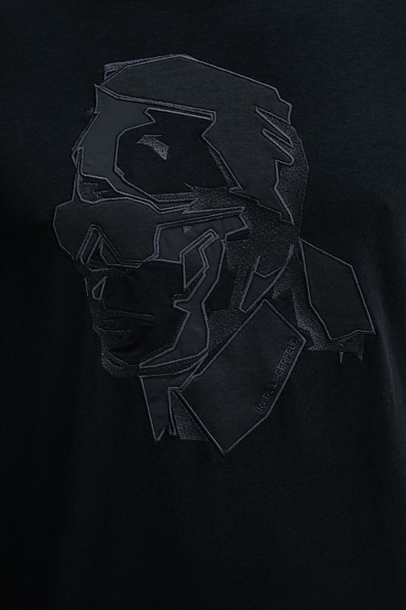 Karl Lagerfeld t-shirt 562221.755036 granatowy