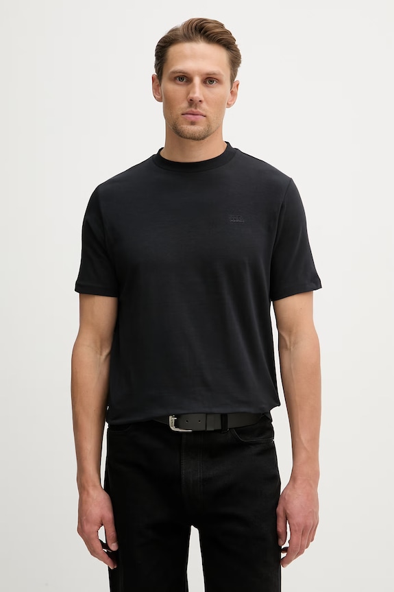 Karl Lagerfeld t-shirt elasztánnal sötétkék 562235.755034