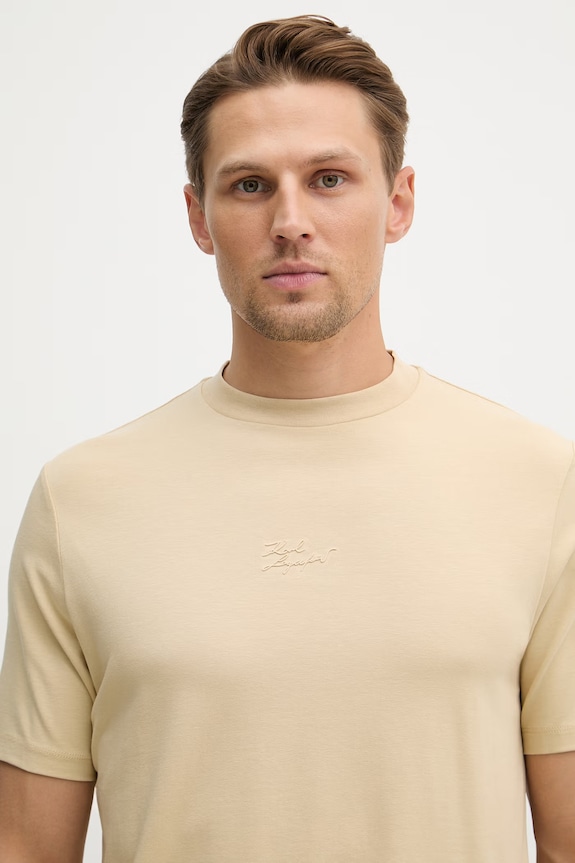 Karl Lagerfeld t-shirt beżowy 562235.755047