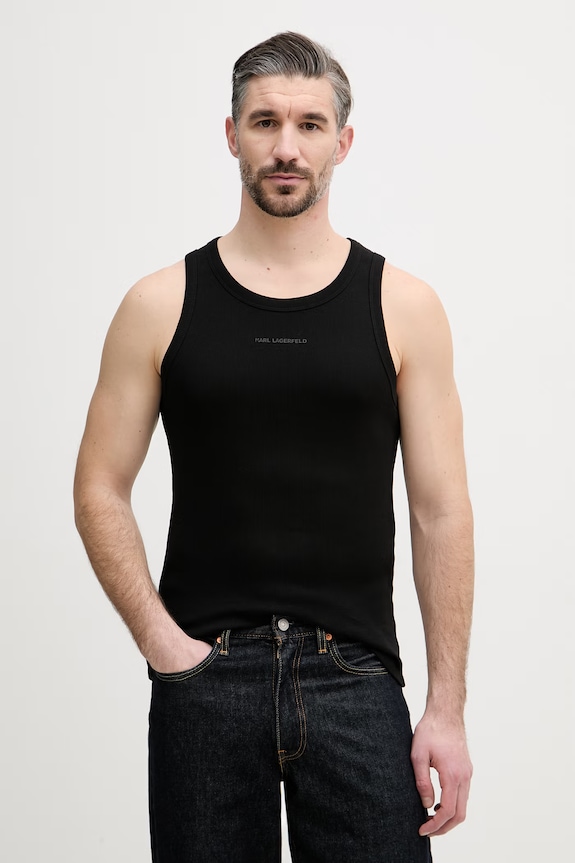 Μπλουζάκι Karl Lagerfeld slim μαύρο 562238.755042