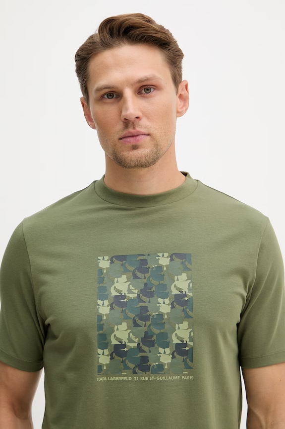 Karl Lagerfeld t-shirt zöld 562221.755037