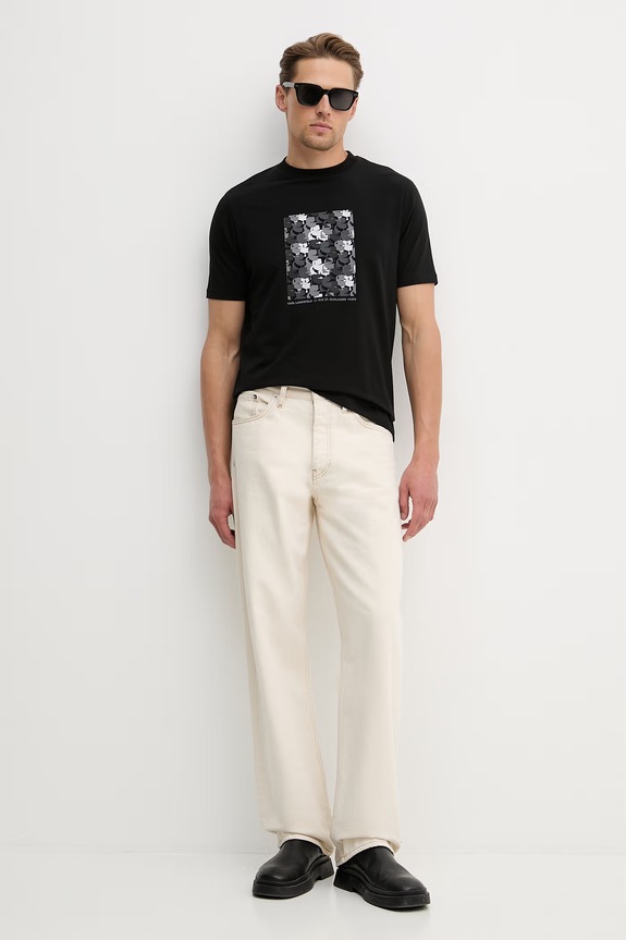 Karl Lagerfeld t-shirt 562221.755037 fekete SS26