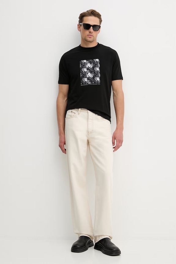 Karl Lagerfeld t-shirt 562221.755037 fekete SS26