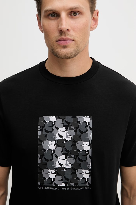 Karl Lagerfeld t-shirt fekete 562221.755037