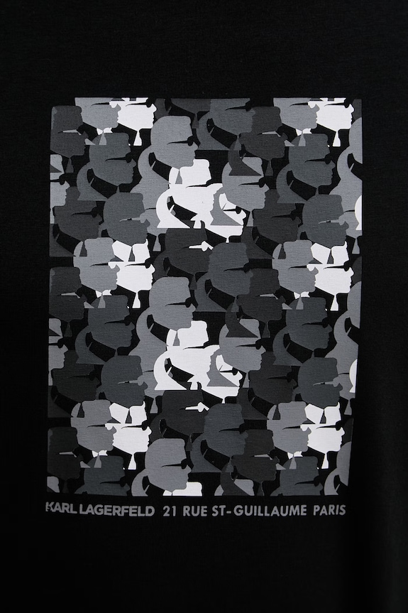 Karl Lagerfeld t-shirt 562221.755037 fekete