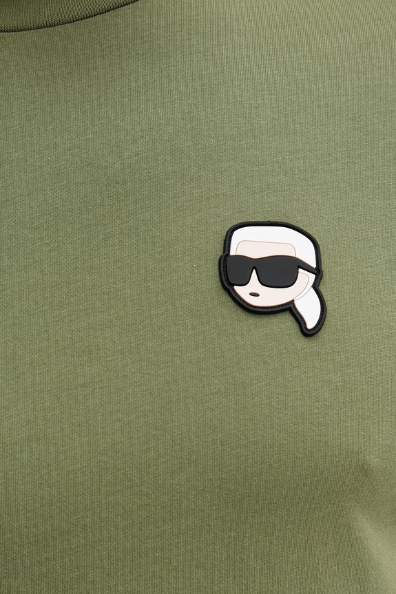Karl Lagerfeld pamut póló 562224.755710 zöld