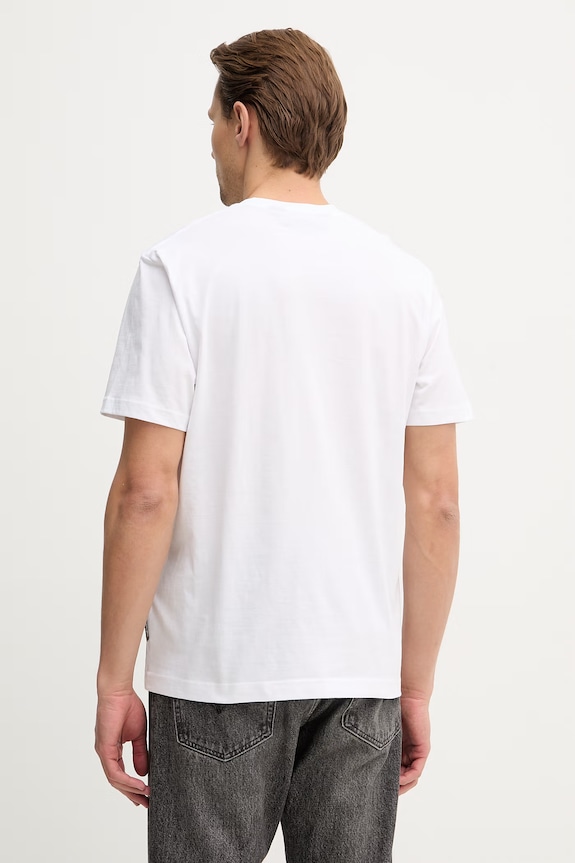 Îmbrăcăminte Just Cavalli tricou din bumbac 80OAHT07.CJ500 alb