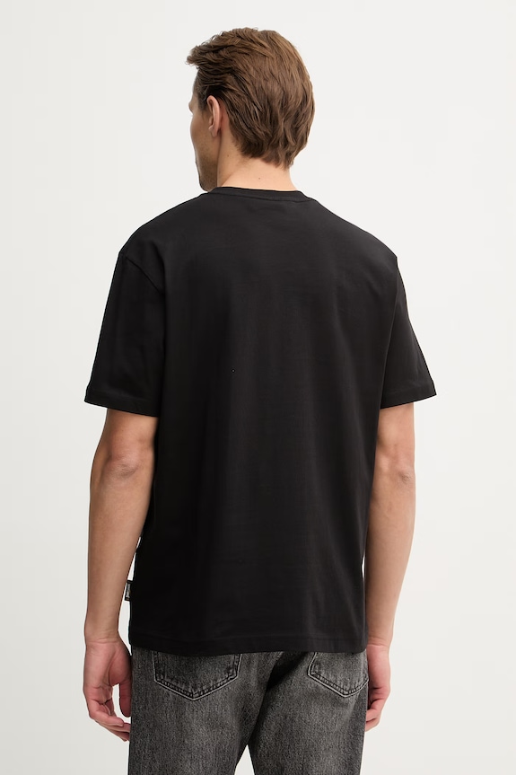 Îmbrăcăminte Just Cavalli tricou din bumbac 80OAHT14.CJ500 negru