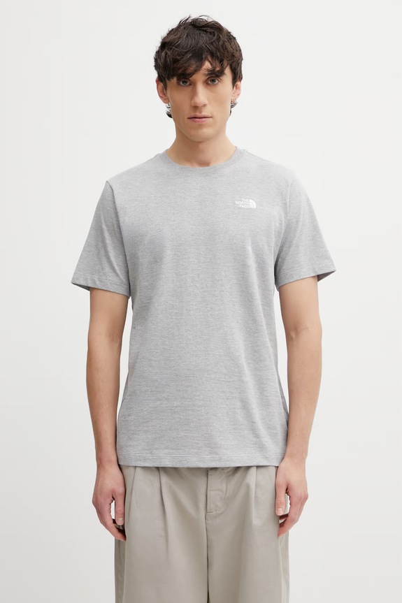 The North Face t-shirt Simple Dome regular gray NF0A8CZ2CQO1