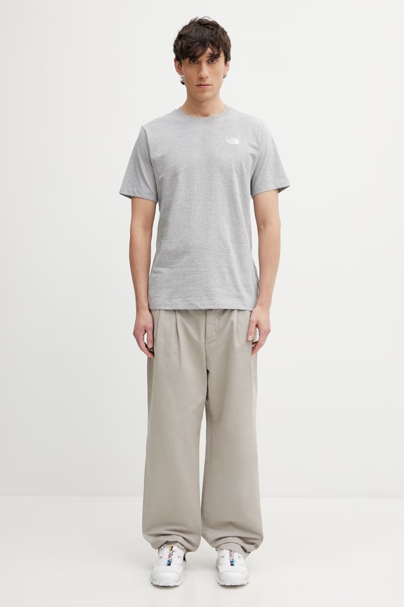 The North Face t-shirt Simple Dome NF0A8CZ2CQO1 gray
