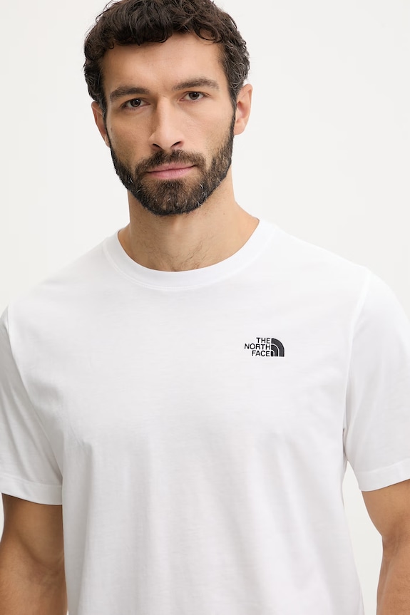 Μπλουζάκι The North Face Simple Dome λευκό NF0A8CZ2FN41