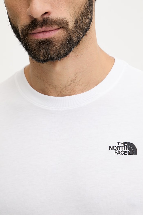 Μπλουζάκι The North Face Simple Dome NF0A8CZ2FN41 λευκό