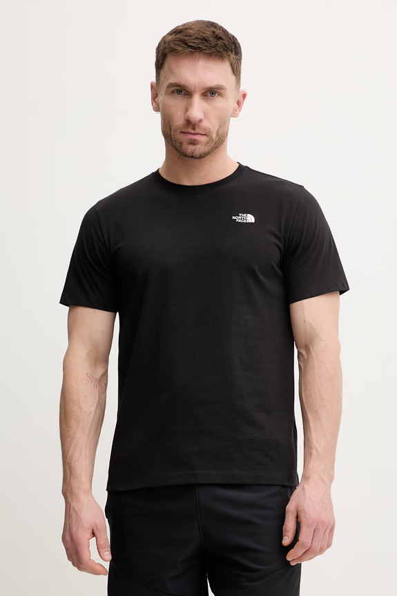 Μπλουζάκι The North Face Simple Dome κανονικό μαύρο NF0A8CZ2JK31