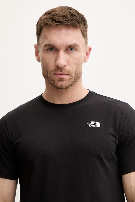 Μπλουζάκι The North Face Simple Dome μαύρο NF0A8CZ2JK31