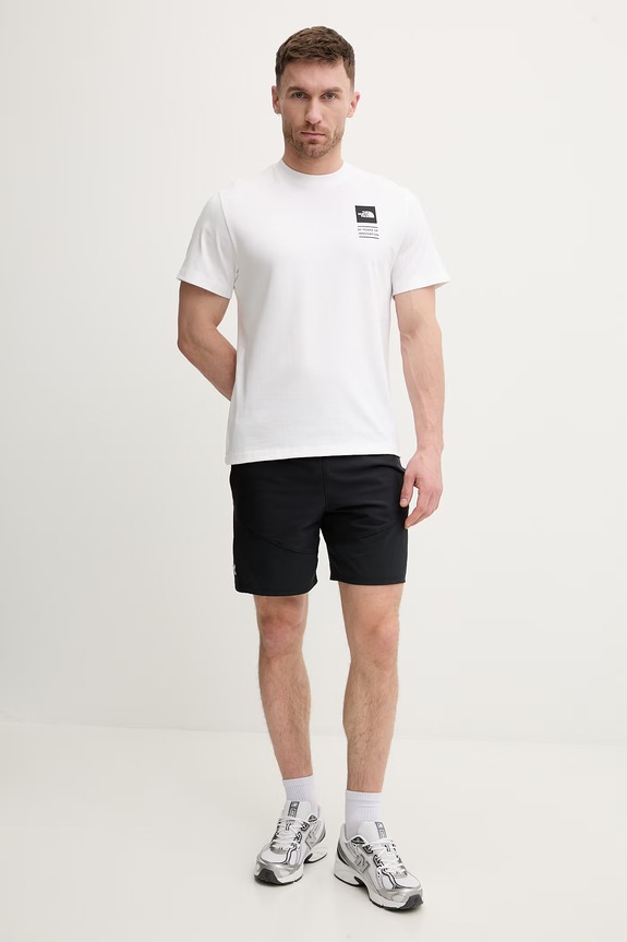 The North Face t-shirt bawełniany CELEBRATION NF0A8GAQFN41 biały SS26