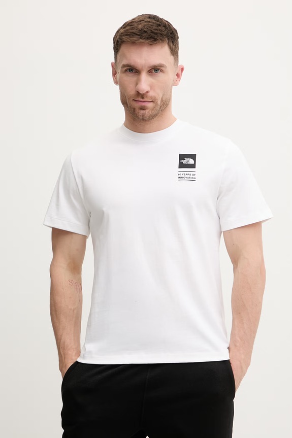 Odzież The North Face t-shirt bawełniany CELEBRATION NF0A8GARFN41 biały
