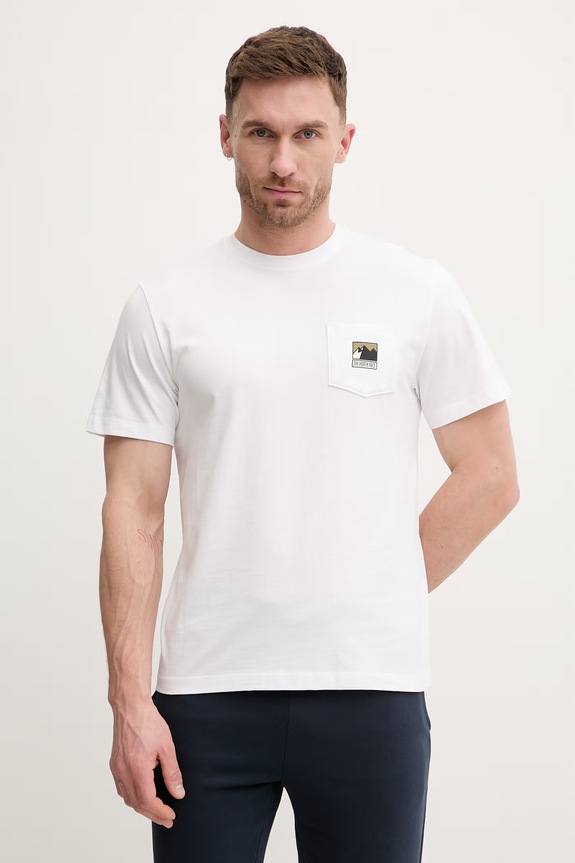 The North Face t-shirt bawełniany GRAPHIC nadruk biały NF0A8GUUFN41