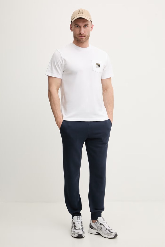 The North Face t-shirt bawełniany GRAPHIC NF0A8GUUFN41 biały SS26