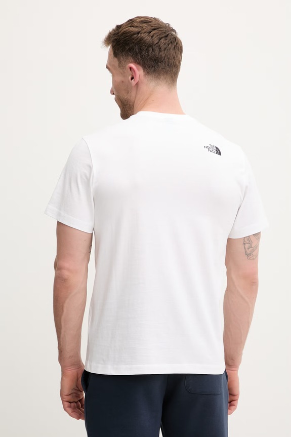 Odzież The North Face t-shirt bawełniany GRAPHIC NF0A8GUUFN41 biały