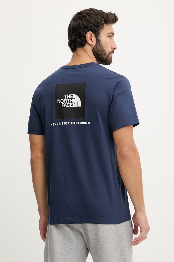 The North Face t-shirt EVOLUTION regular granatowy NF0A8B6K8K21