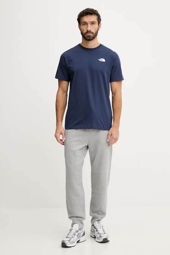 The North Face t-shirt EVOLUTION NF0A8B6K8K21 granatowy SS26