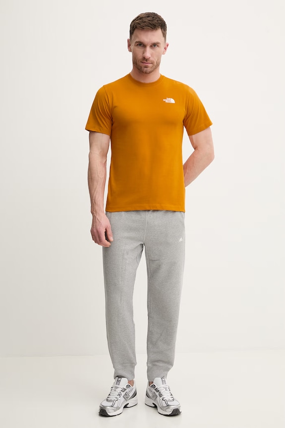 The North Face t-shirt EVOLUTION NF0A8B6KG5I1 pomarańczowy SS26