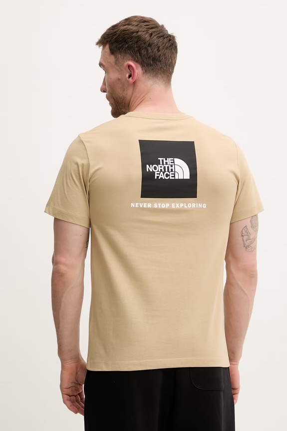 The North Face t-shirt EVOLUTION regular beżowy NF0A8B6KLK51