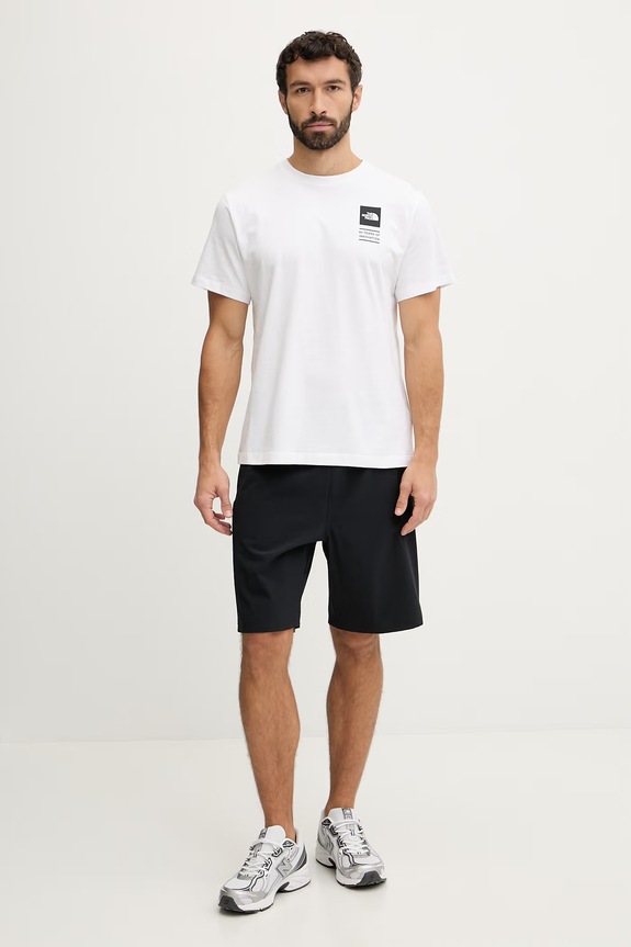 The North Face tricou din bumbac CELEBRATION NF0A8GASFN41 alb SS26