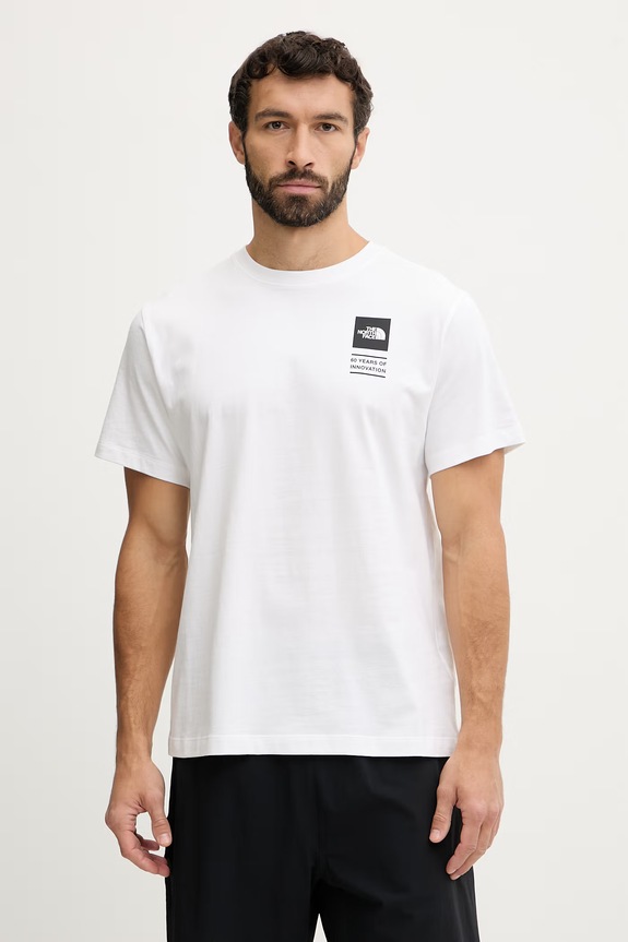 Îmbrăcăminte The North Face tricou din bumbac CELEBRATION NF0A8GASFN41 alb