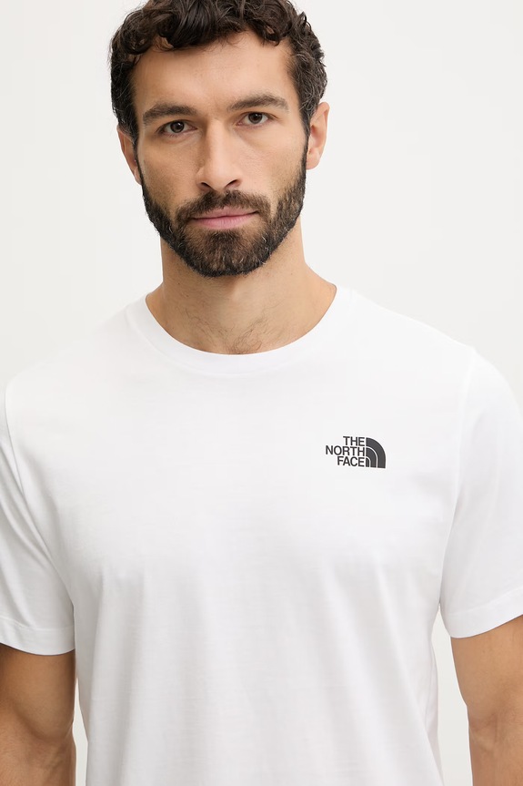 The North Face t-shirt bawełniany GRAPHIC biały NF0A8GUWFN41