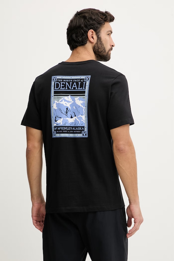 The North Face tricou din bumbac GRAPHIC print negru NF0A8GUWJK31